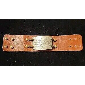 Lenny And Eva Mix & Match Removable Tags Leather Band Bracelet